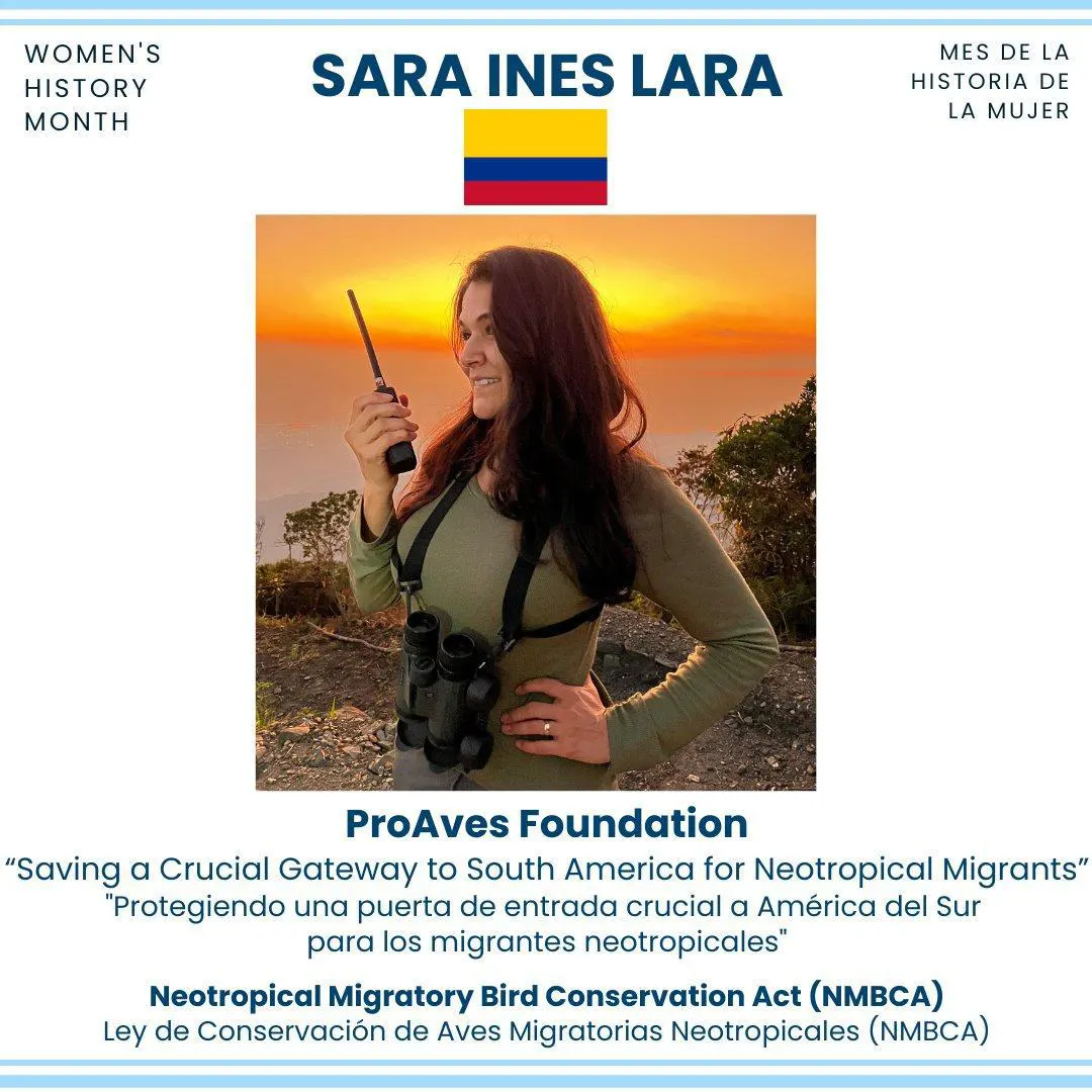 US Fish & Wildlife Service Recognizes Founder Sara Inés Lara